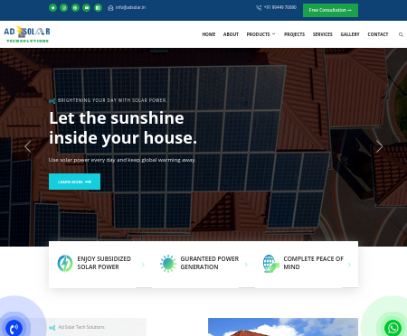 Use Solar Geyser and Solar Light for Innovation